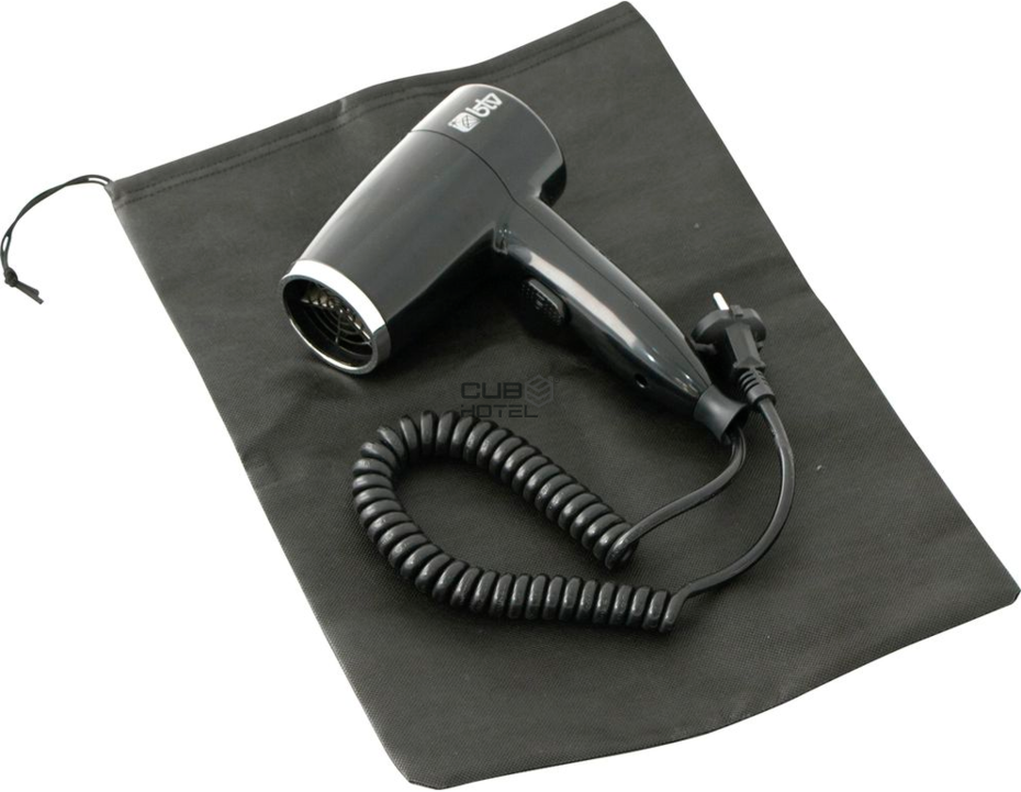 Black Hotel Hair Dryer 1650W with Bag